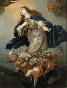 Circle of Mateo Cerezo the Younger Immaculate Virgin, formerly in the Chapel of Palacio de Penaranda, Spain oil